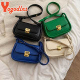 Women PU Leather Crossbody Bag Flap Small Square Bag Solid Underarm Bag