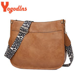 Vintage Bucket Bag PU Leather Crossbody Bags Casual Messenger Handbag
