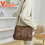 Vintage Embroidered Plaid Shoulder Bag Soft Leather Crossbody Flap Messenger