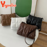 Vintage Embroidered Plaid Shoulder Bag Soft Leather Crossbody Flap Messenger