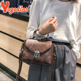 Vintage Leather Women Shoulder Bag Crossbody Messenger Handbag