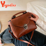 Vintage Leather Women Shoulder Bag Crossbody Messenger Handbag