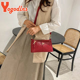 Vintage Printing Shoulder Messenger Bag Female Pu Leather Crossbody Bag