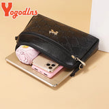 Vintage Printing Shoulder Messenger Bag Female Pu Leather Crossbody Bag