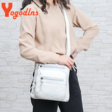 Vintage Shoulder Bag Women Soft PU leather Crossbody Bag Multifuncion Small