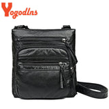 Vintage Shoulder Bag Women Soft PU leather Crossbody Bag Multifuncion Small