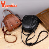 Vintage Small Shoulder Bag Women Soft PU Leather Crossbody Bag