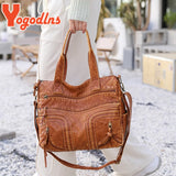 Vintage Women's Bag High Handbag Large Capacity Tote Bag Retro Handle Bag