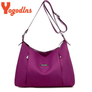 Waterproof Nylon Shoulder Bag Female Crossbody Bag Large Capacity Lady Handbag