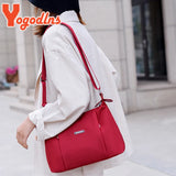 Waterproof Nylon Shoulder Bag Female Crossbody Bag Large Capacity Lady Handbag
