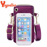 Waterproof Nylon Women Crossbody Phone Shoulder Bag Small Pouch Case