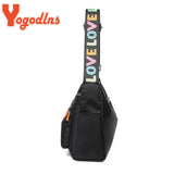 Waterproof Oxford Shoulder Bag Women Multi-layer Large-capacity Crossbody Bag