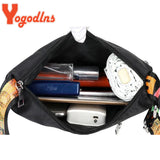 Waterproof Oxford Shoulder Bag Women Multi-layer Large-capacity Crossbody Bag