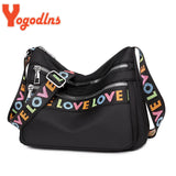 Waterproof Oxford Shoulder Bag Women Multi-layer Large-capacity Crossbody Bag