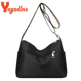 Waterproof Oxford Shoulder Bag Women Multi-layer Large-capacity Crossbody Bag