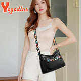 Waterproof Oxford Shoulder Bag Women Multi-layer Large-capacity Crossbody Bag