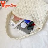 Winter Embroidery Thread Dumpling Bag Female Shoulder Crossbody Handbag