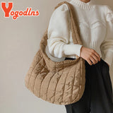 Winter Space Cotton Shoulder Bag Female Large Capacity Dumpling Bag