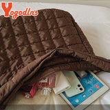 Winter Space Cotton Shoulder Bag Female Large Capacity Dumpling Bag