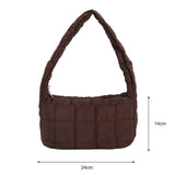 Winter Space Cotton Shoulder Bag Female Large Capacity Dumpling Bag