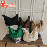 Winter Space Cotton Shoulder Bag Female Large Capacity Dumpling Bag