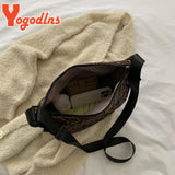 Winter Space Cotton Shoulder Bag For Women