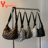 Winter Space Cotton Shoulder Bag For Women