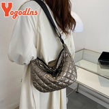 Winter Space Cotton Shoulder Bag For Women