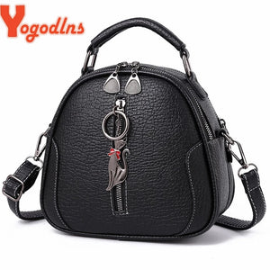 Women Crossbody Bag Lady Small Shell Bag Vintage High Solid PU Leather Shoulder