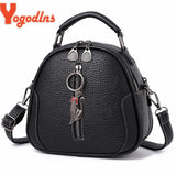 Women Crossbody Bag Lady Small Shell Bag Vintage High Solid PU Leather Shoulder