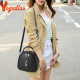 Women Crossbody Bag Lady Small Shell Bag Vintage High Solid PU Leather Shoulder