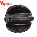 Women Crossbody Bag Lady Small Shell Bag Vintage High Solid PU Leather Shoulder