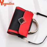 Women Small Square Bag Ladies Car Line Patchwork Handbag Retro Shoulder Bags Mes