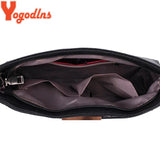 Small Plaid PU Leather Shoulder Bag Crossbody Retro Purse