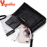 Small Plaid PU Leather Shoulder Bag Crossbody Retro Purse