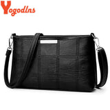 Small Plaid PU Leather Shoulder Bag Crossbody Retro Purse