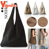 Women's Wool Woven Shoulder Bag Large Capacity Handbag