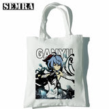 Yoimiya Anime Women Canvas Shopper Bag Large Tote Handbag