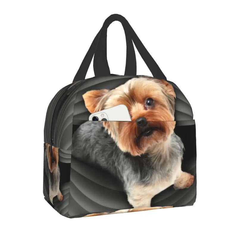 Yorkshire Terrier Insulated Lunch Bag for School Office Leakproof