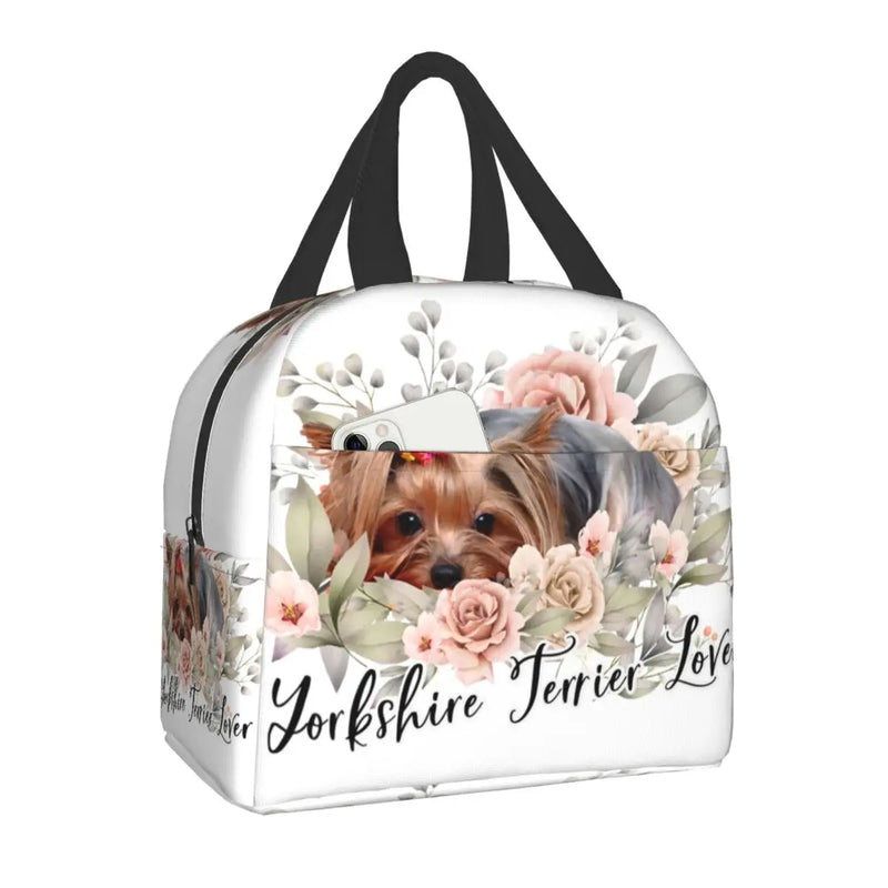Yorkshire Terrier Insulated Lunch Bags for Picnic
