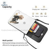 Yorkshire Terrier Shoulder Bag Dog Lover Shopping Leather Mobile Phone Bag