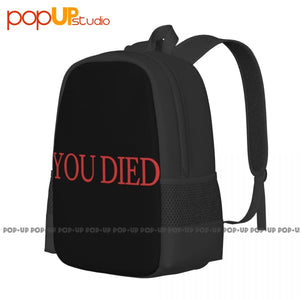 You Died Backpack Large Capacity Print Swimming Shopping Bag