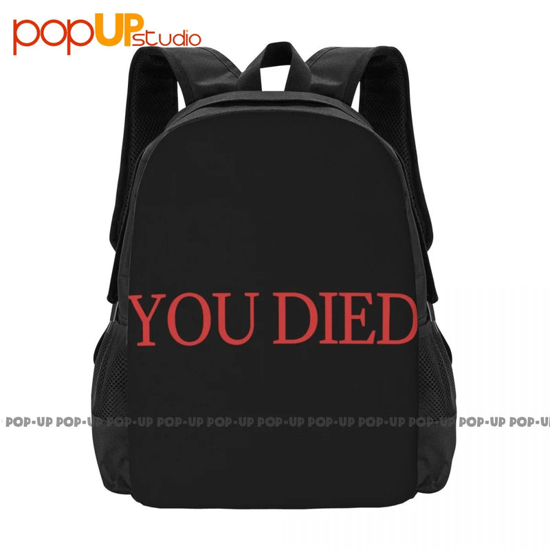 You Died Backpack Large Capacity Print Swimming Shopping Bag