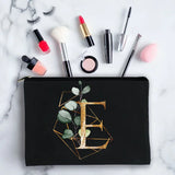 Personalized Initials Oil Print Cosmetic Bag