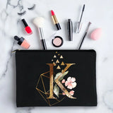 Personalized Initials Oil Print Cosmetic Bag