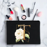 Personalized Initials Oil Print Cosmetic Bag