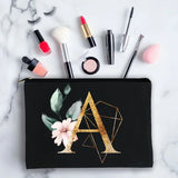 Personalized Initials Oil Print Cosmetic Bag
