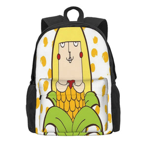 Corny Print Eco Friendly School Backpacks Men Women Boys