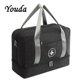 Men's Wet Dry Separation Travel Bag Waterproof Sports Shoes Storage