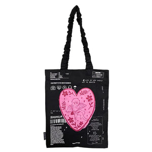 Women's Shoulder Bag Graffiti Printing Canvas Tote Pack